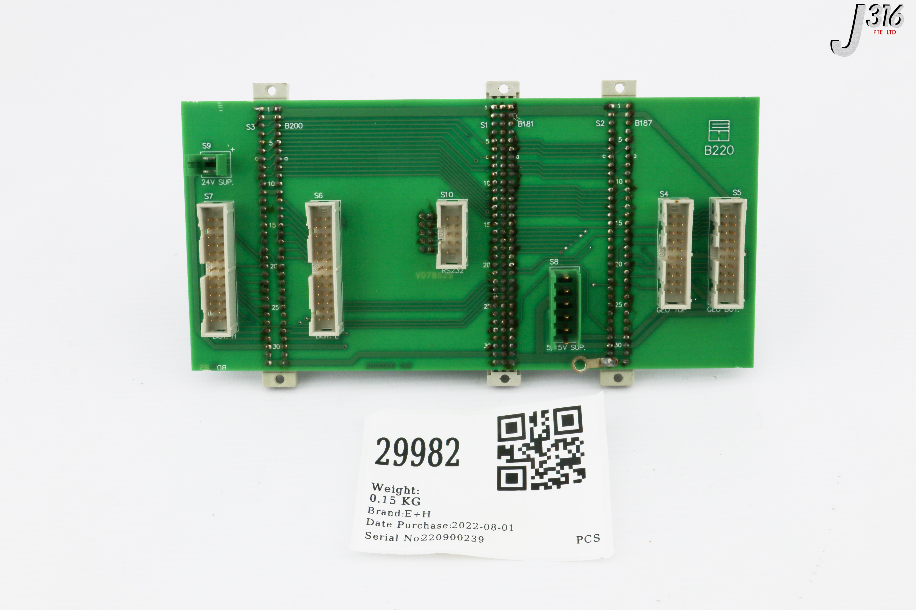 29982 E+H PCB ASSY, BACKPLANE, 12122006 B220 | eBay